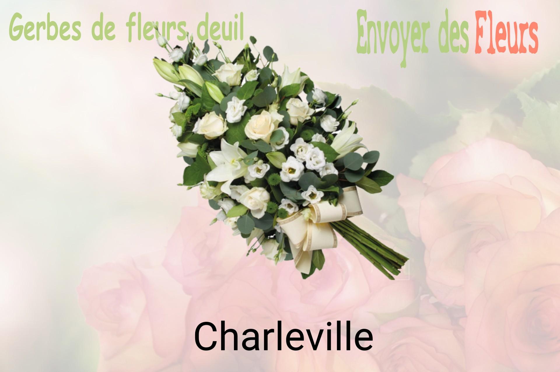 Gerbe de fleurs de deuil livrée à Charleville